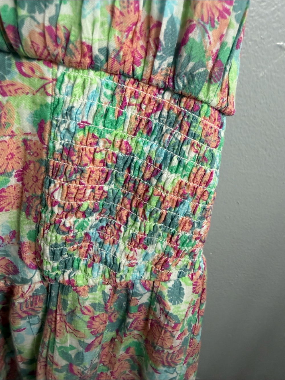 American Eagle Outfitters Floral Maxi Dress in Green and Pink - Picture 11 of 11